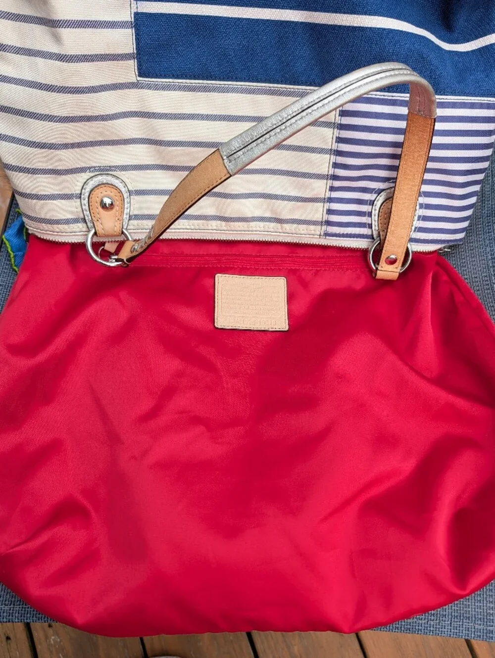 Coach New York Hamptons Weekend Patchwork Tote Bag (M1126-19618)
